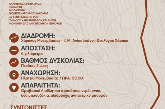 Πεζοπορία Ι.Μ.Αγίου Ιωάννη Θεολόγου Χάρακα